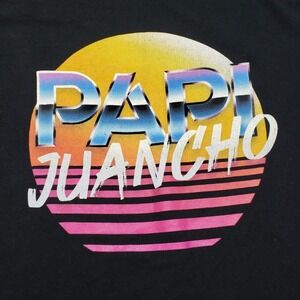 Papi Juancho Concert Tee Adult Large Black 2021 Short The Thread Shop